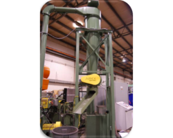 Typical process flow and photo illustration of saw chip collection